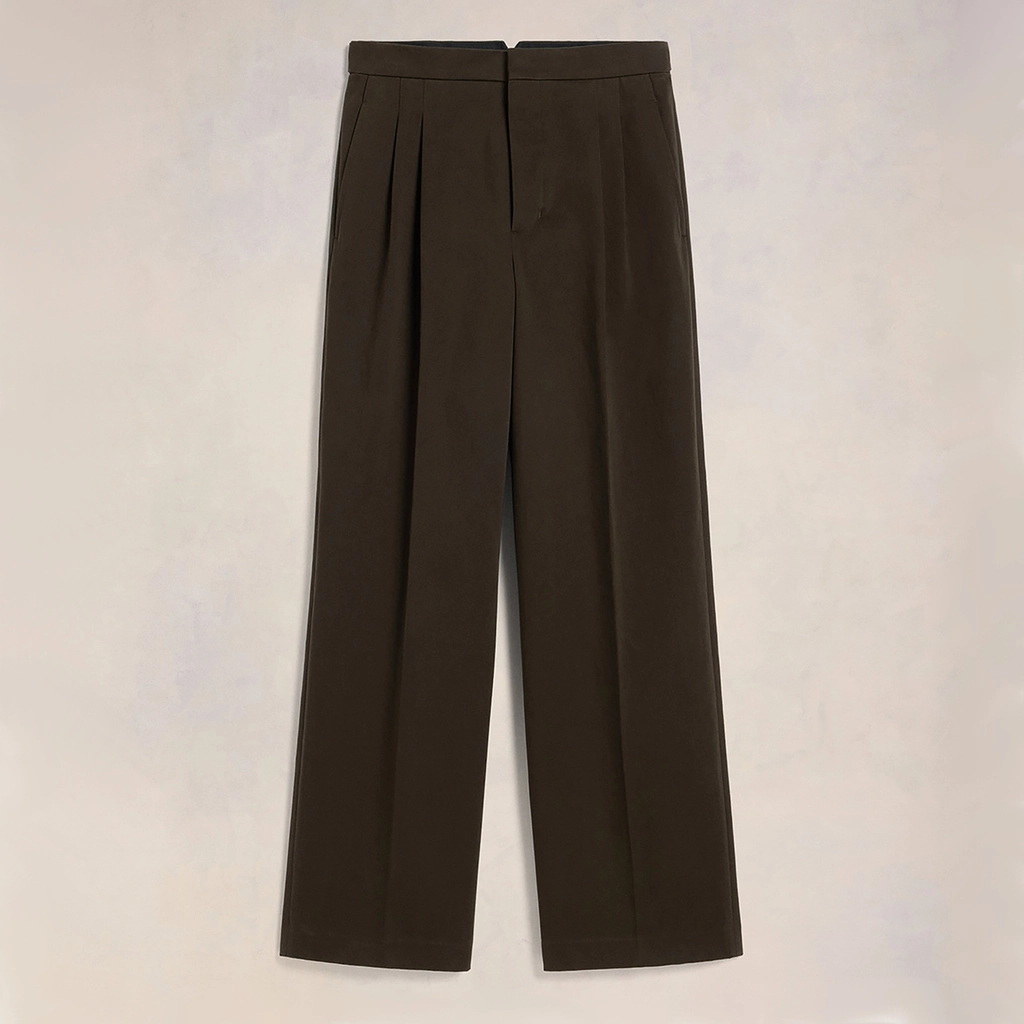AMI Paris Large Fit Cotton-Satin Trousers - FR 36/XS